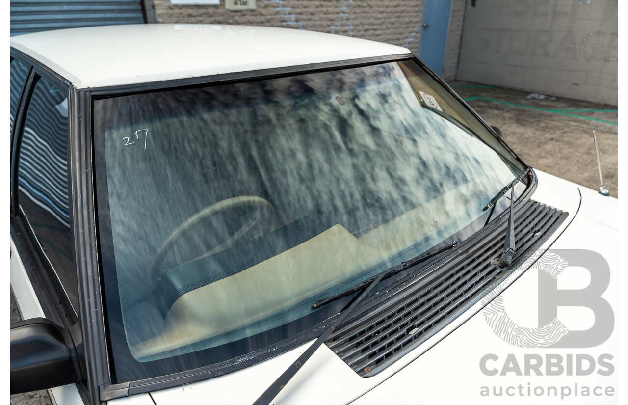 4/1986 Ford Falcon S-Pak XF 4d Sedan Sno White 4.1L