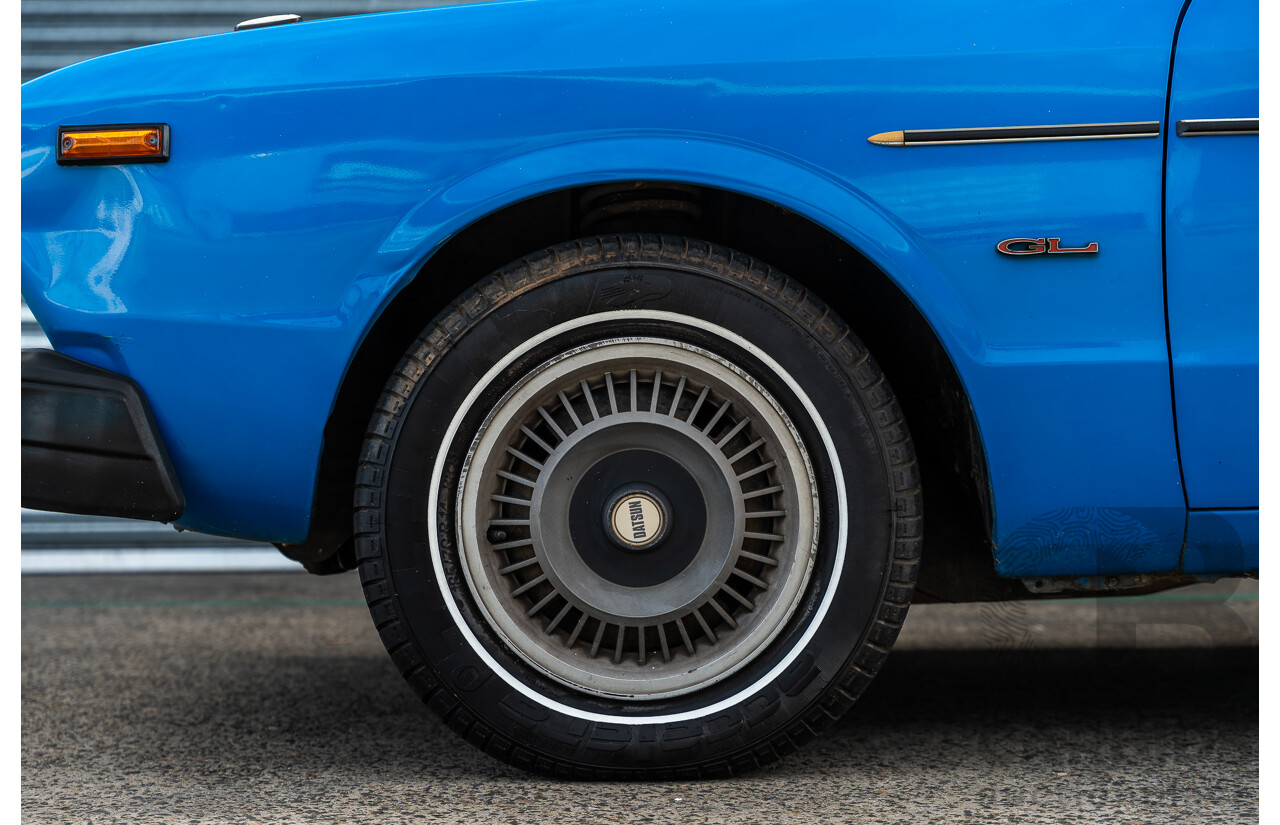 8/1980 Datsun 200b GL 810 4d Wagon Blue 2.0L