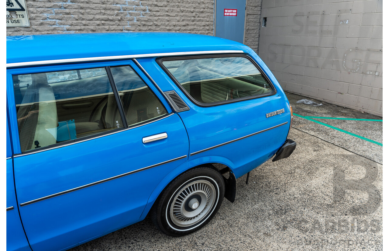 8/1980 Datsun 200b GL 810 4d Wagon Blue 2.0L