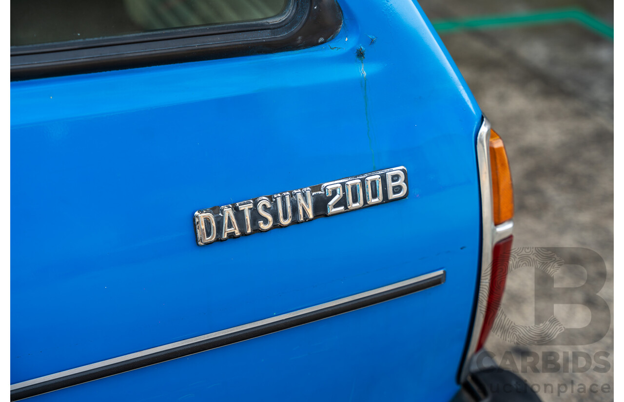 8/1980 Datsun 200b GL 810 4d Wagon Blue 2.0L