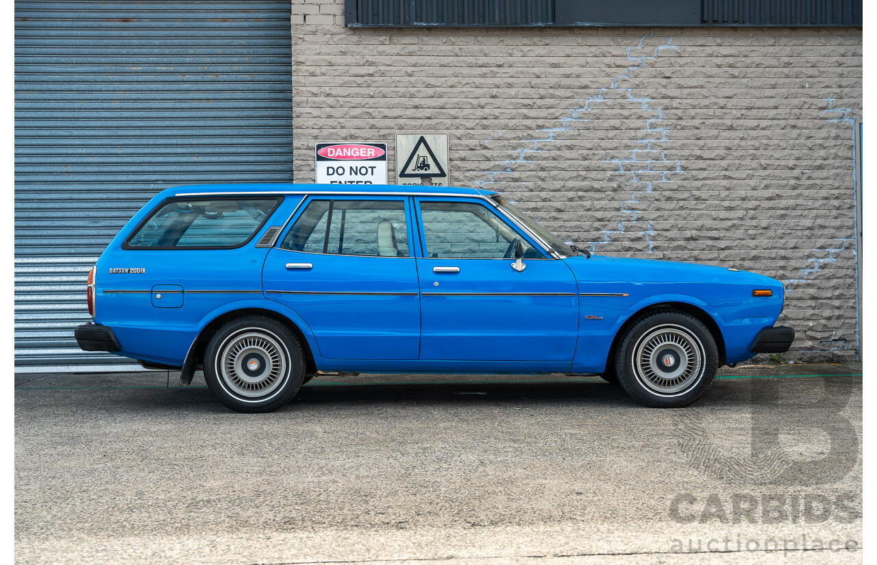 8/1980 Datsun 200b GL 810 4d Wagon Blue 2.0L