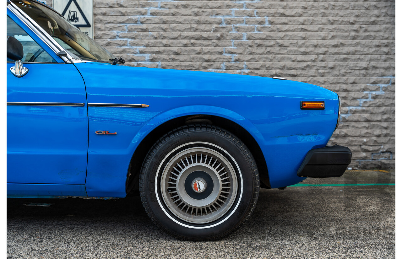 8/1980 Datsun 200b GL 810 4d Wagon Blue 2.0L