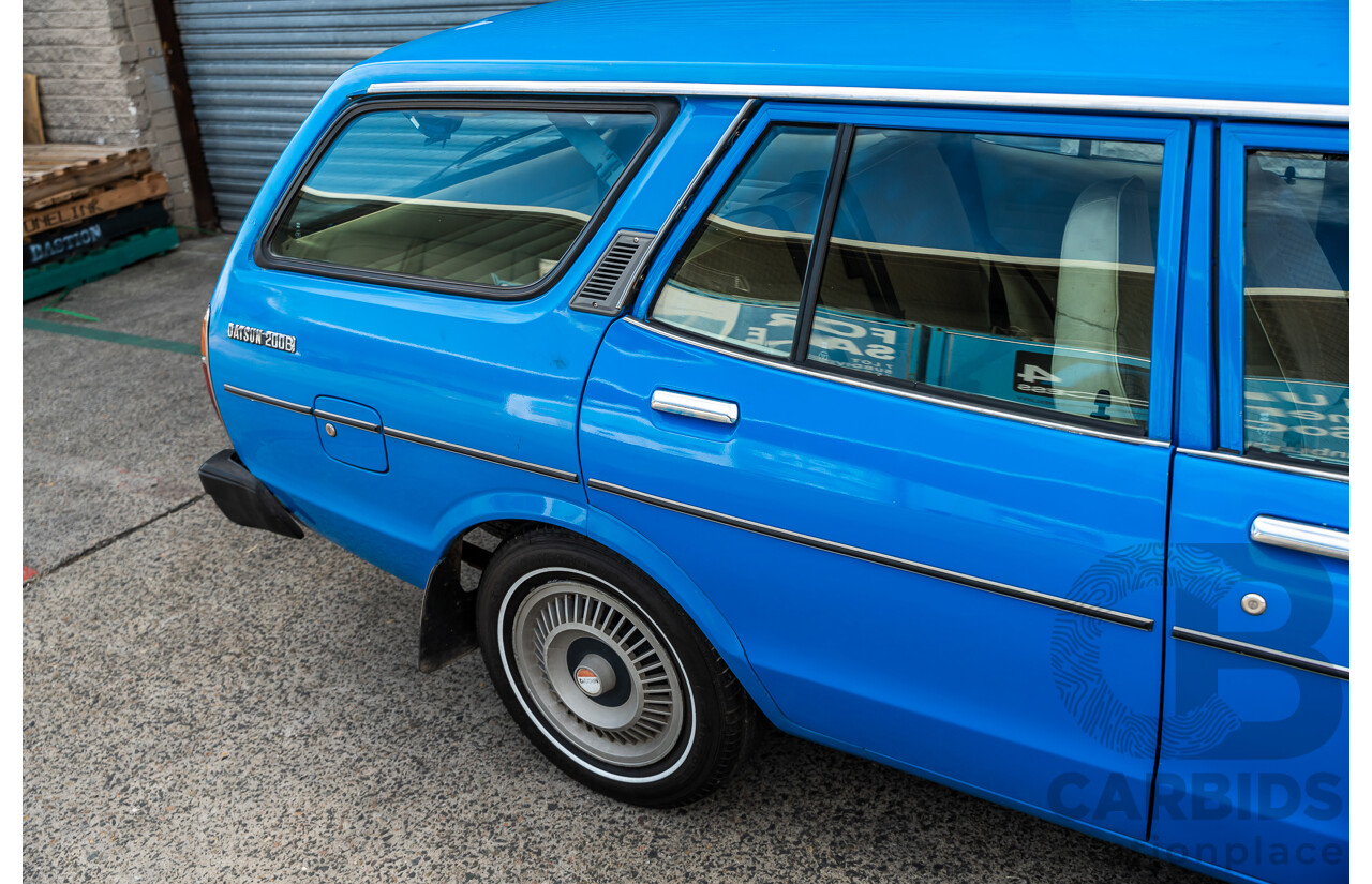 8/1980 Datsun 200b GL 810 4d Wagon Blue 2.0L