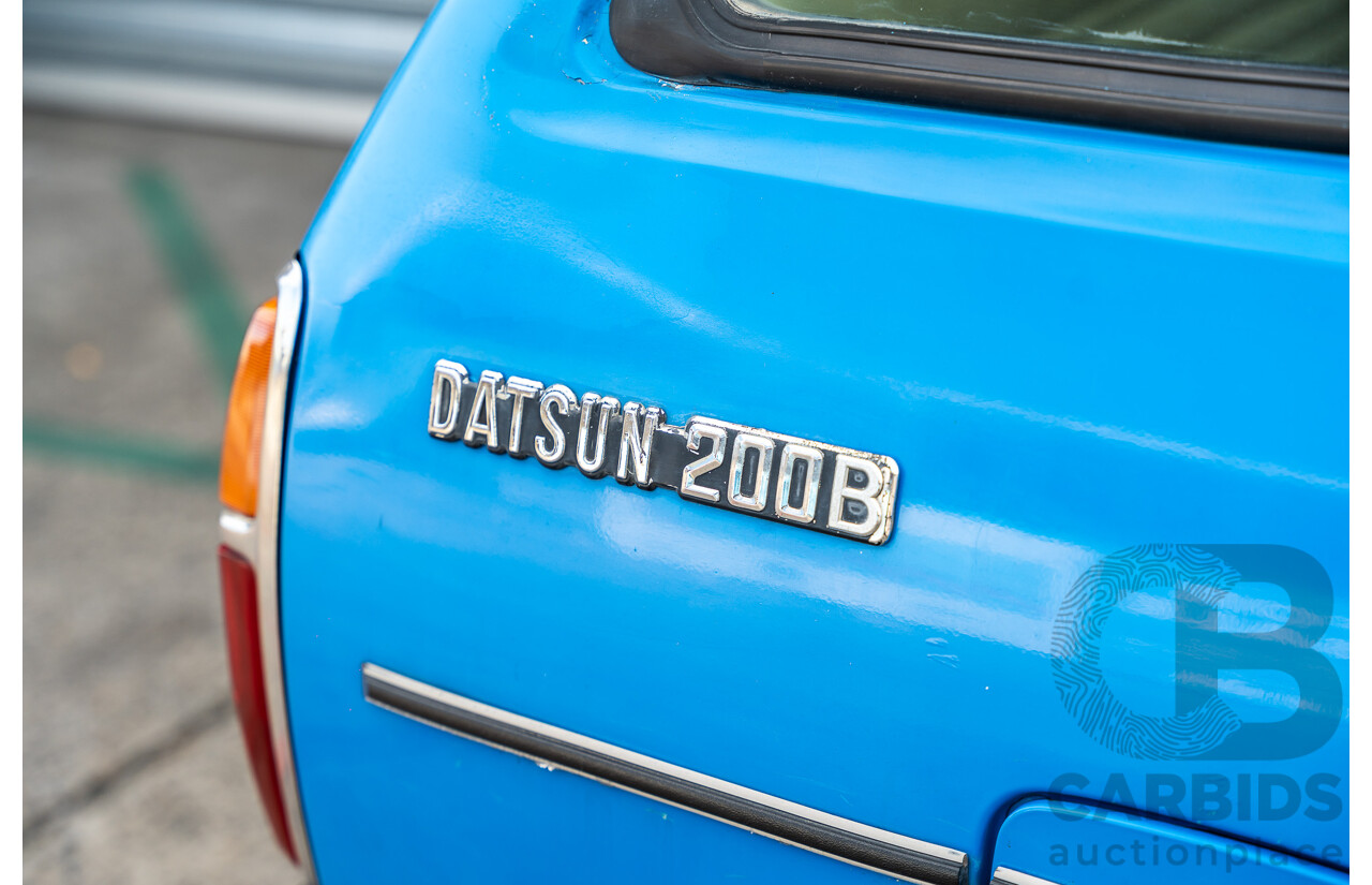 8/1980 Datsun 200b GL 810 4d Wagon Blue 2.0L