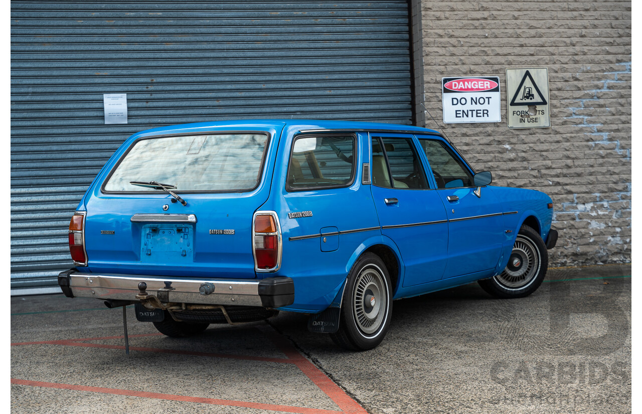 8/1980 Datsun 200b GL 810 4d Wagon Blue 2.0L