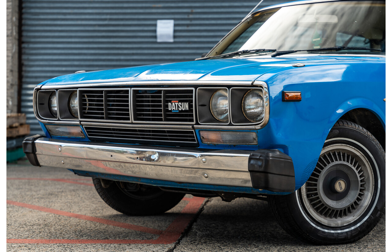 8/1980 Datsun 200b GL 810 4d Wagon Blue 2.0L