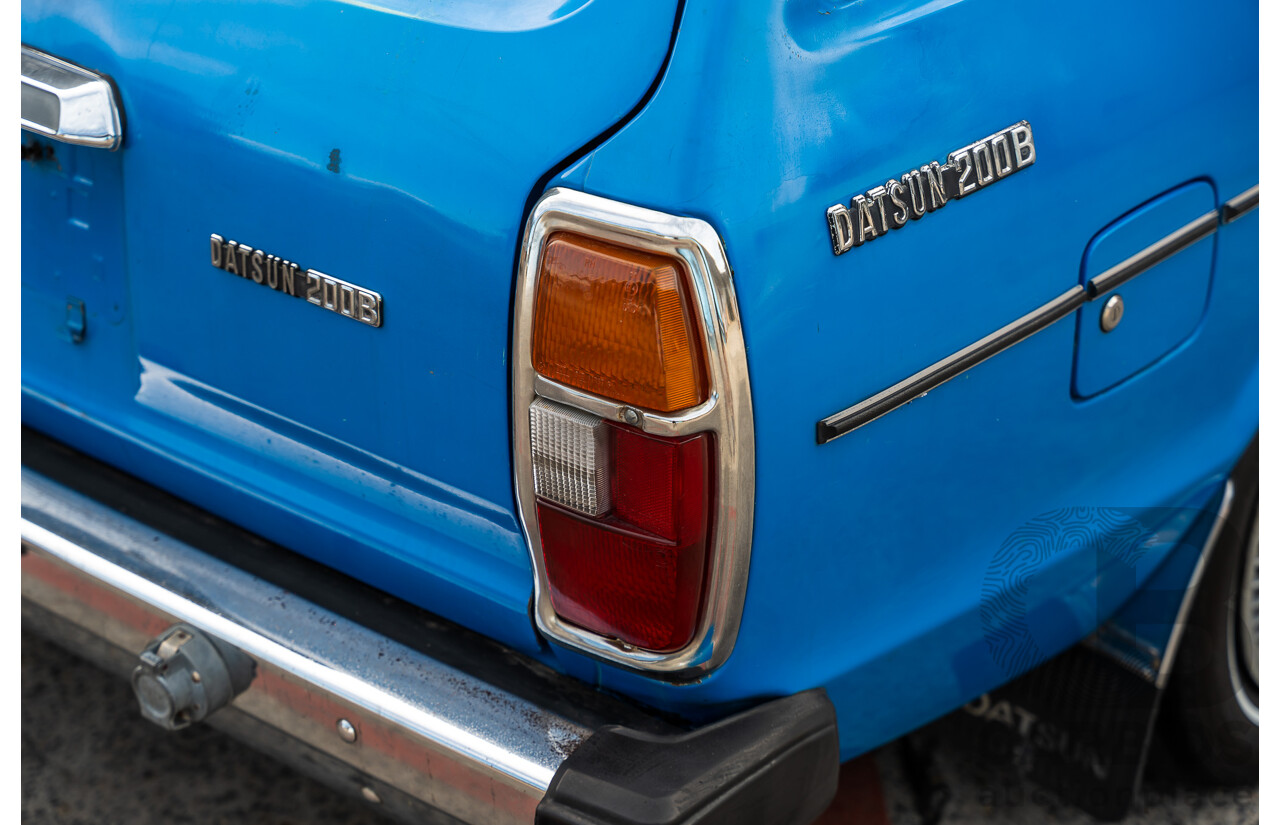 8/1980 Datsun 200b GL 810 4d Wagon Blue 2.0L