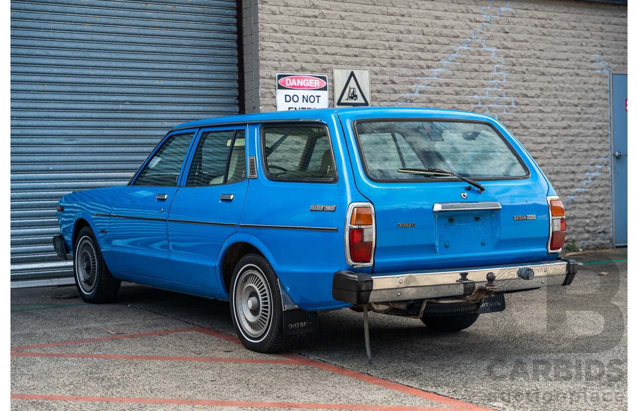 8/1980 Datsun 200b GL 810 4d Wagon Blue 2.0L