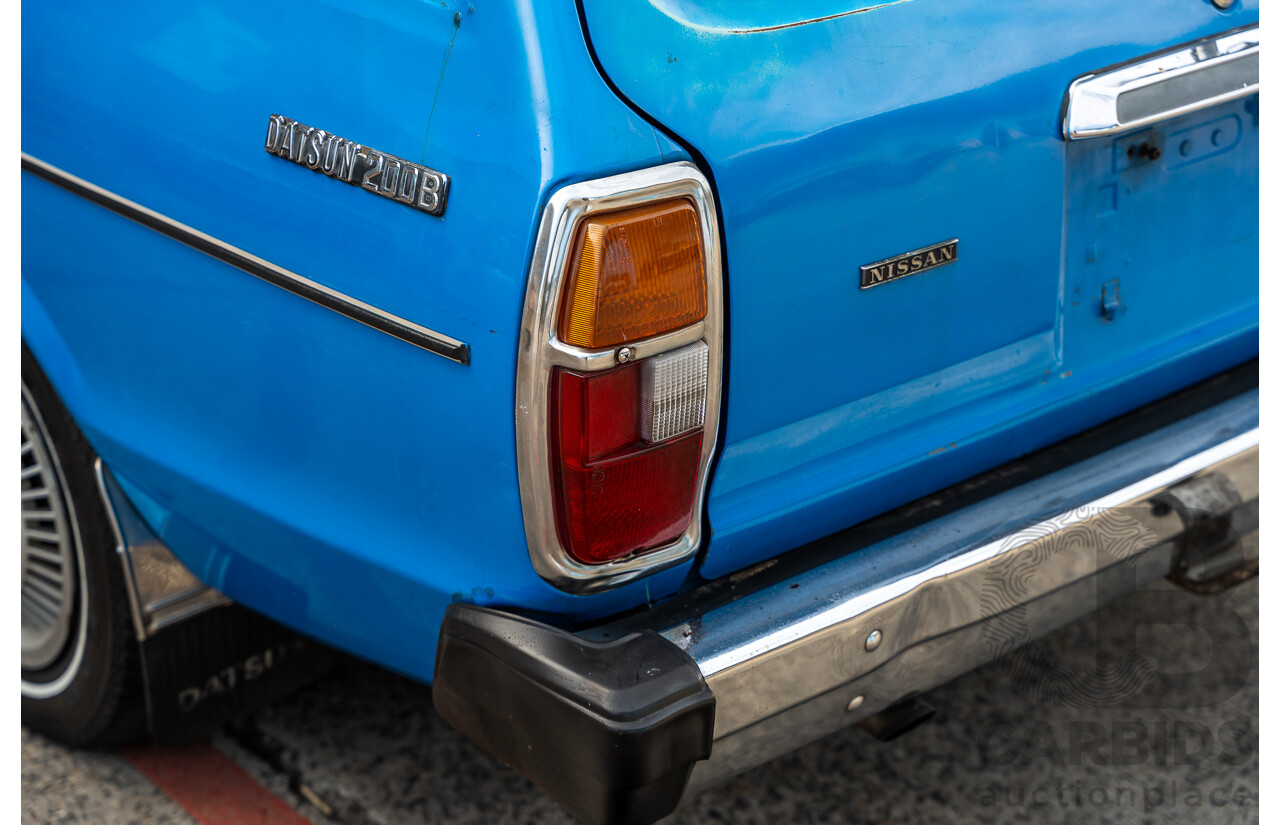 8/1980 Datsun 200b GL 810 4d Wagon Blue 2.0L