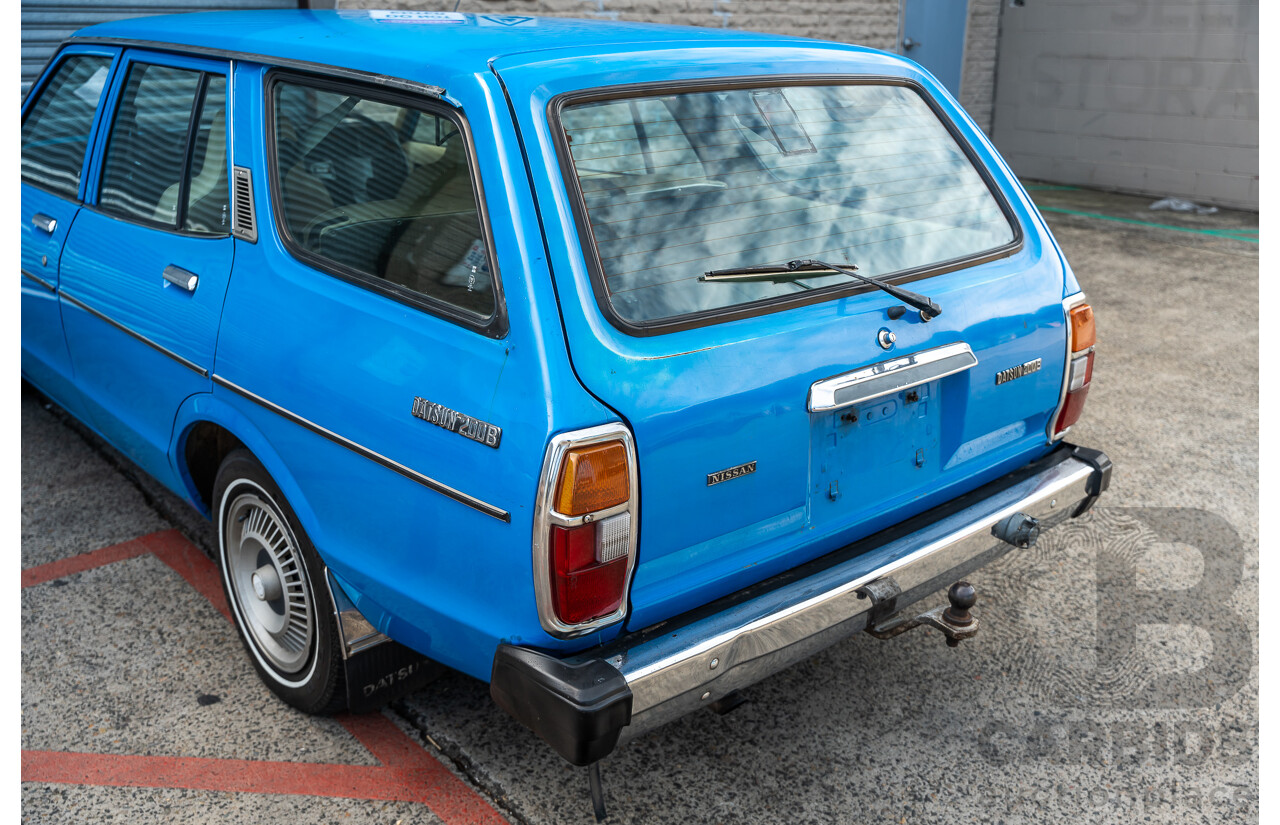 8/1980 Datsun 200b GL 810 4d Wagon Blue 2.0L