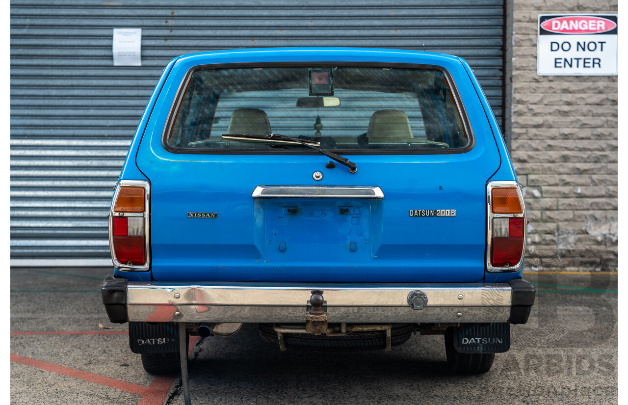 8/1980 Datsun 200b GL 810 4d Wagon Blue 2.0L