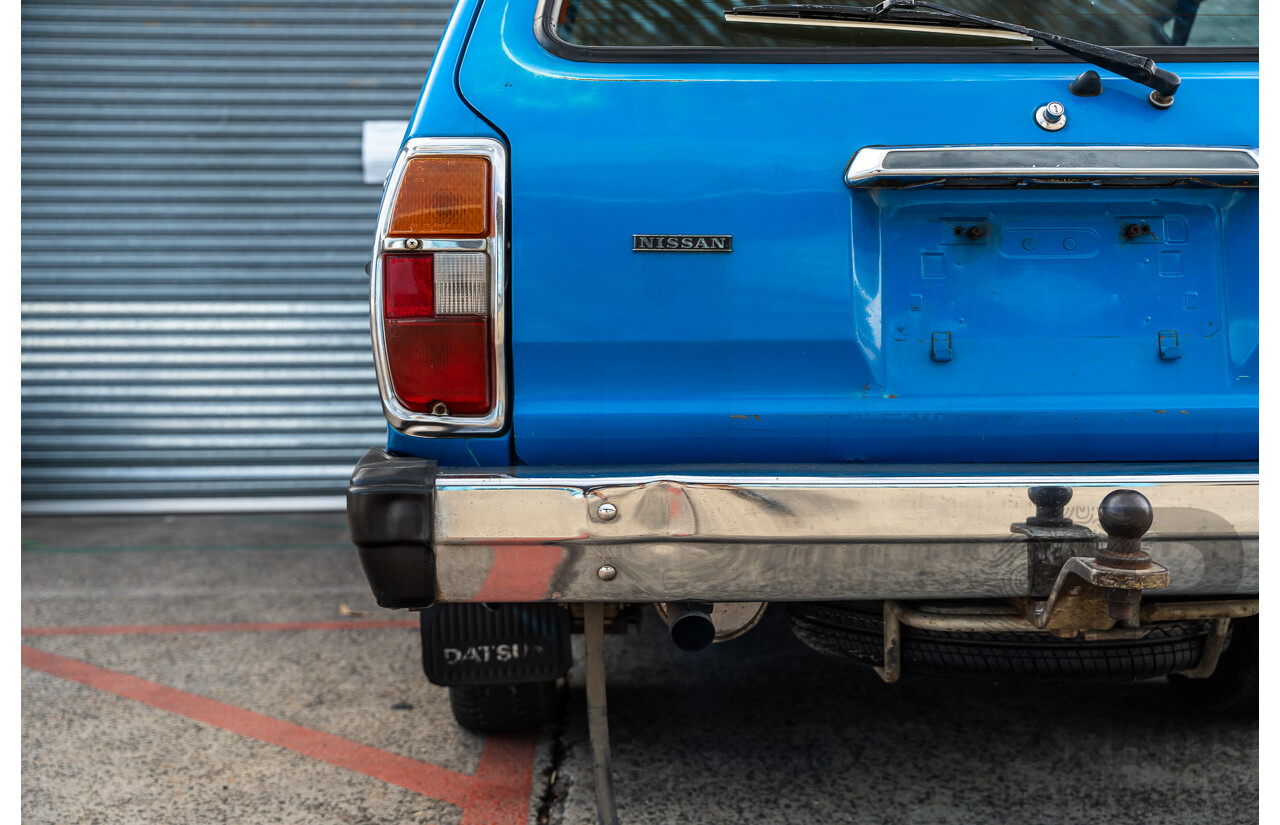 8/1980 Datsun 200b GL 810 4d Wagon Blue 2.0L