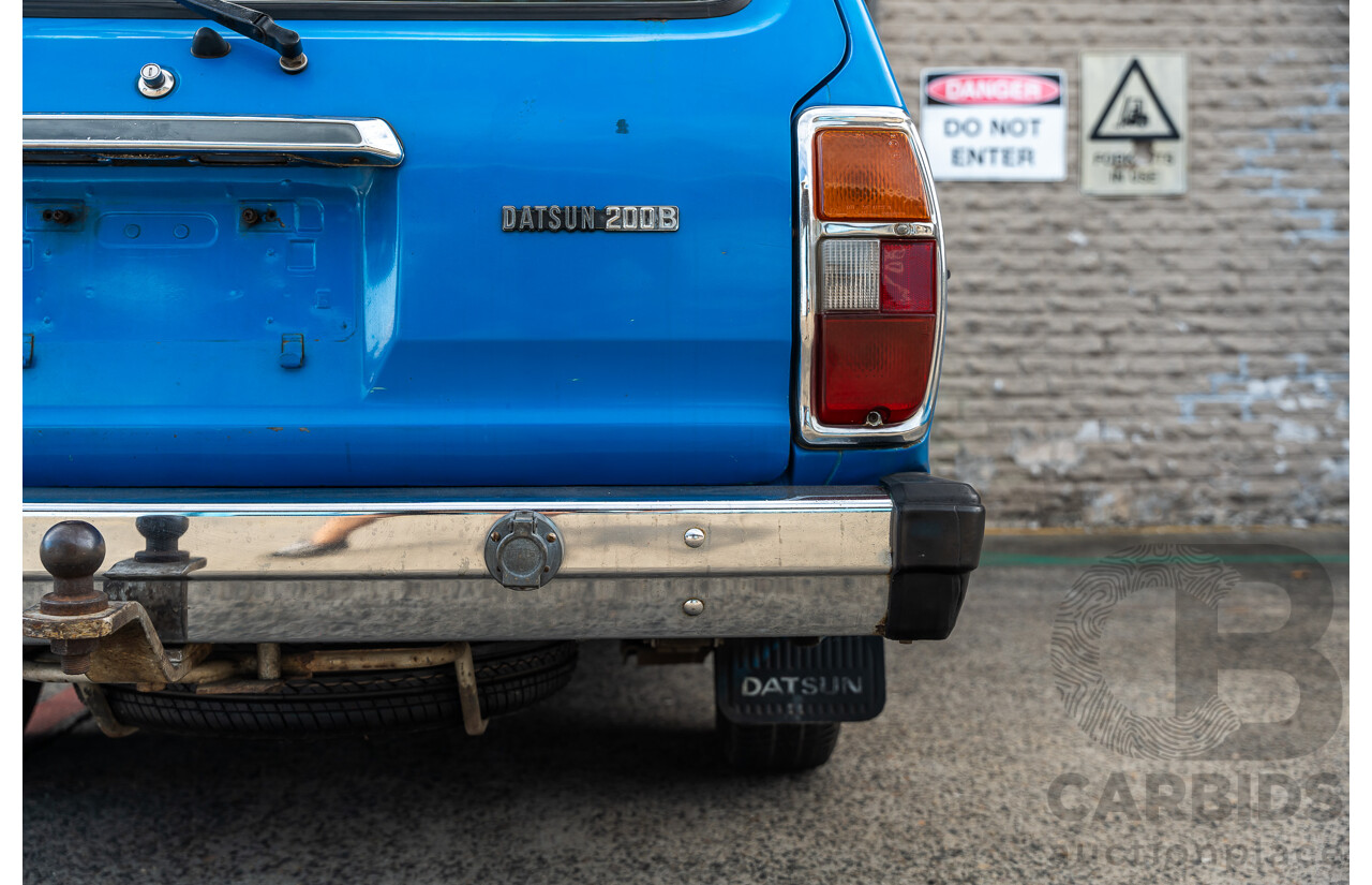8/1980 Datsun 200b GL 810 4d Wagon Blue 2.0L