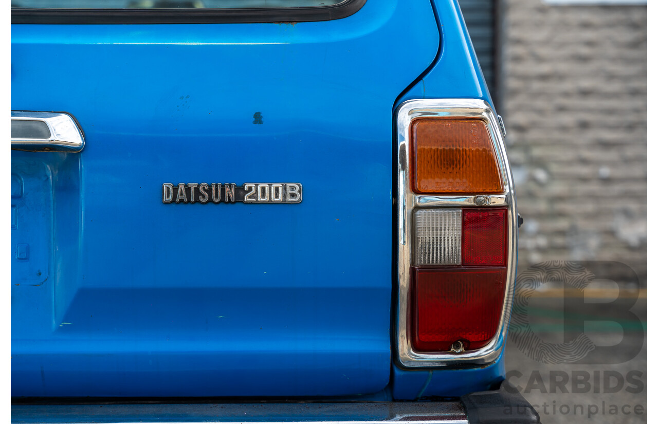 8/1980 Datsun 200b GL 810 4d Wagon Blue 2.0L