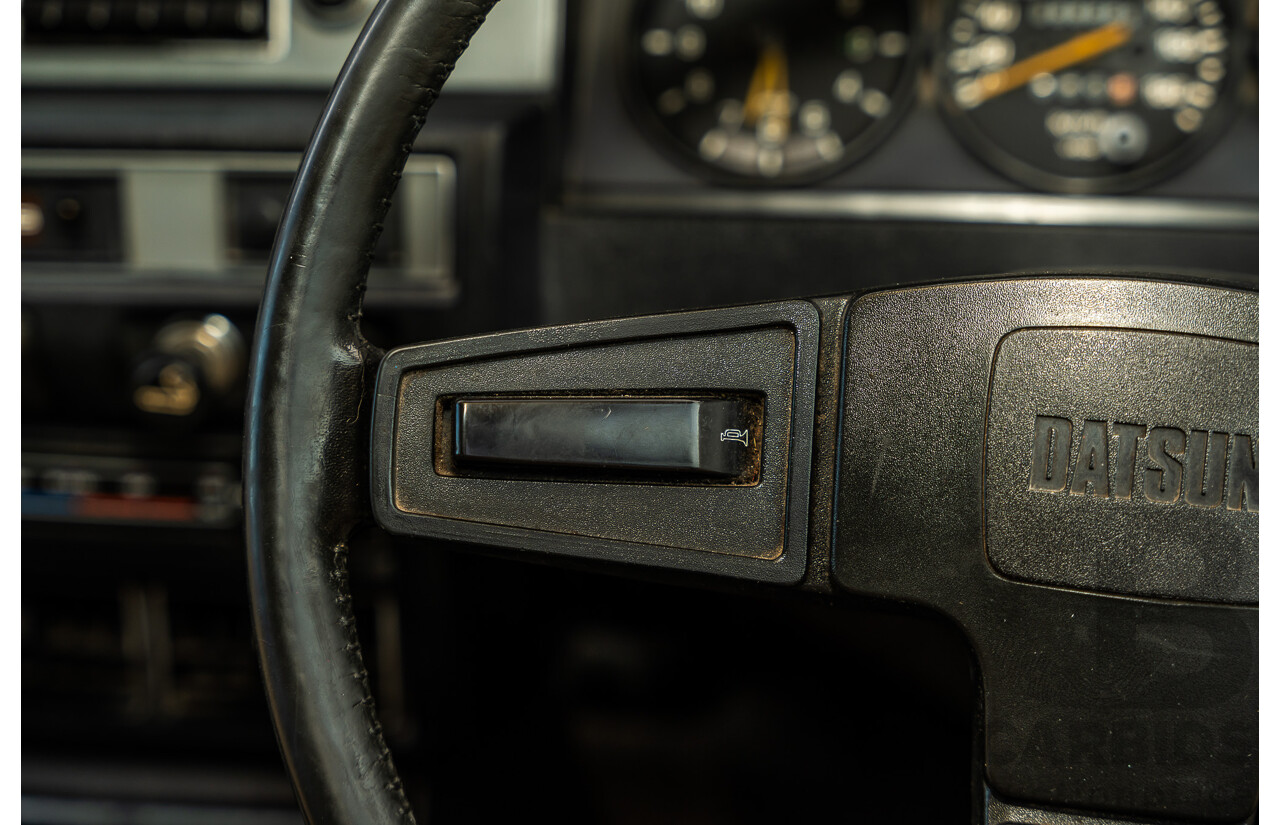 8/1980 Datsun 200b GL 810 4d Wagon Blue 2.0L