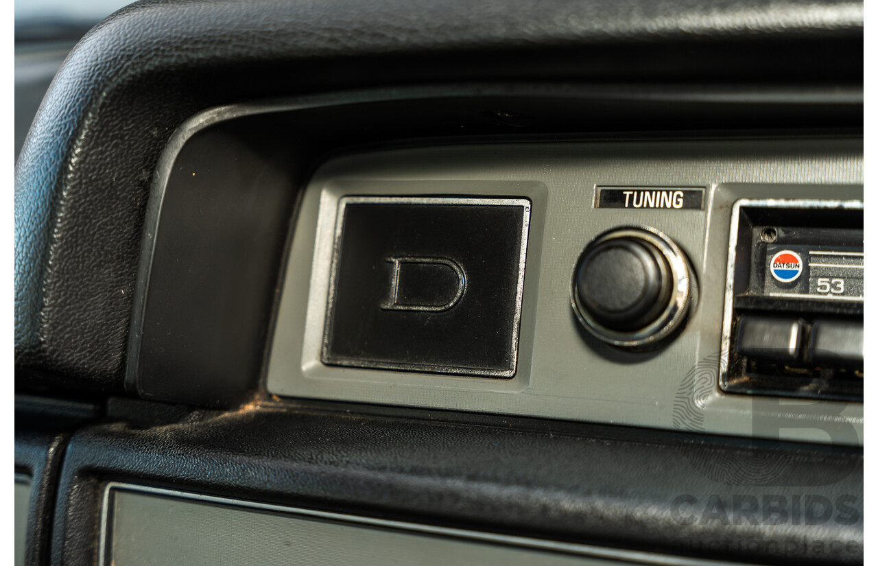 8/1980 Datsun 200b GL 810 4d Wagon Blue 2.0L