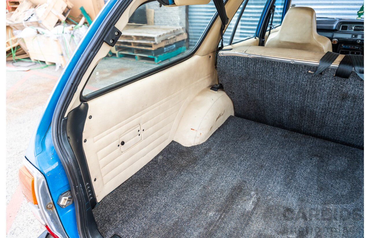 8/1980 Datsun 200b GL 810 4d Wagon Blue 2.0L