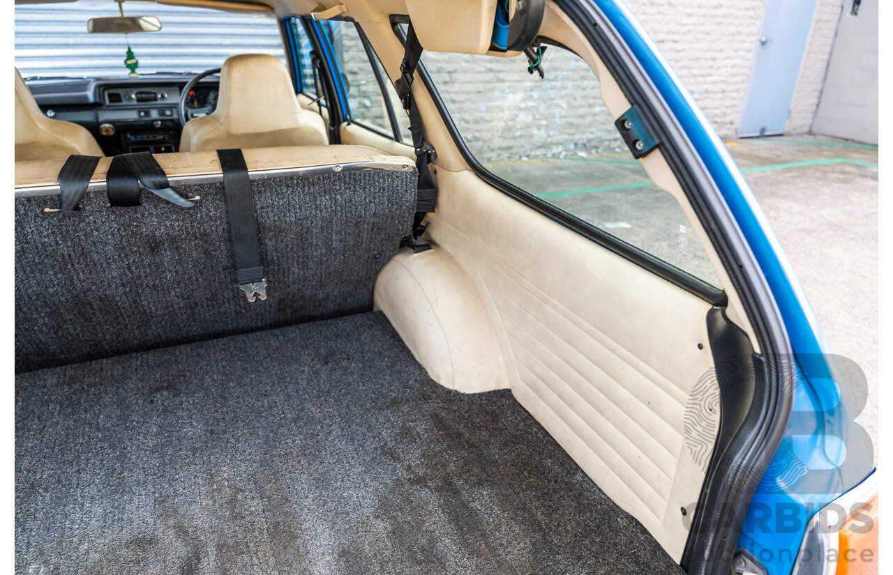 8/1980 Datsun 200b GL 810 4d Wagon Blue 2.0L