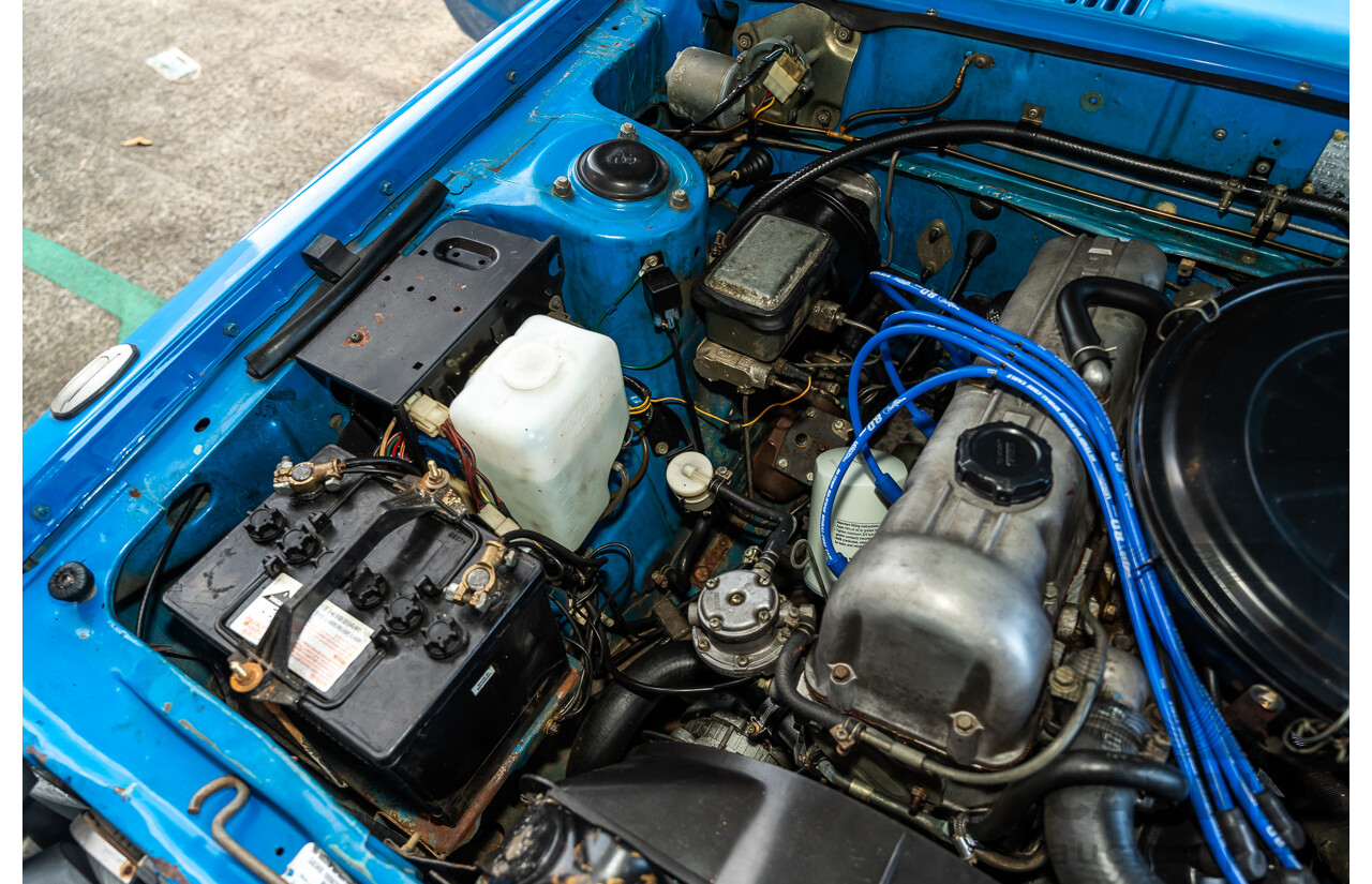 8/1980 Datsun 200b GL 810 4d Wagon Blue 2.0L