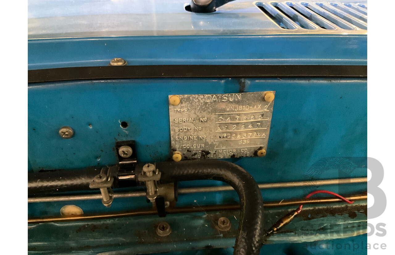 8/1980 Datsun 200b GL 810 4d Wagon Blue 2.0L