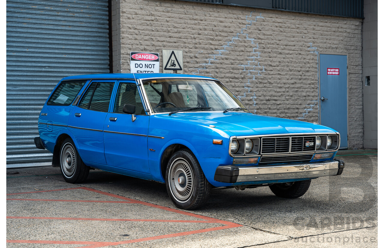 8/1980 Datsun 200b GL 810 4d Wagon Blue 2.0L