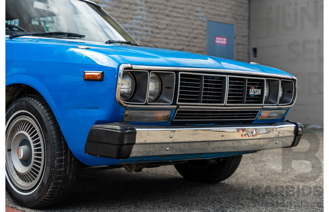 8/1980 Datsun 200b GL 810 4d Wagon Blue 2.0L
