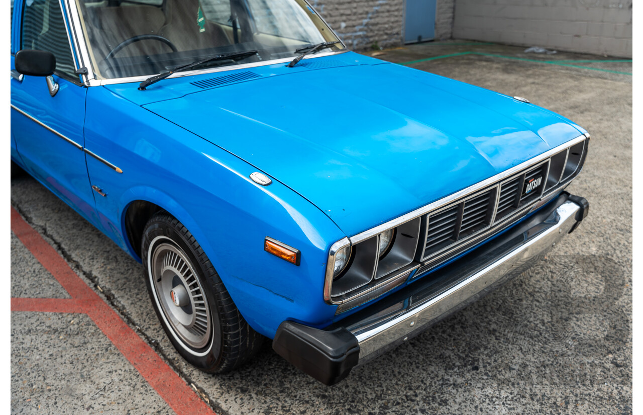8/1980 Datsun 200b GL 810 4d Wagon Blue 2.0L