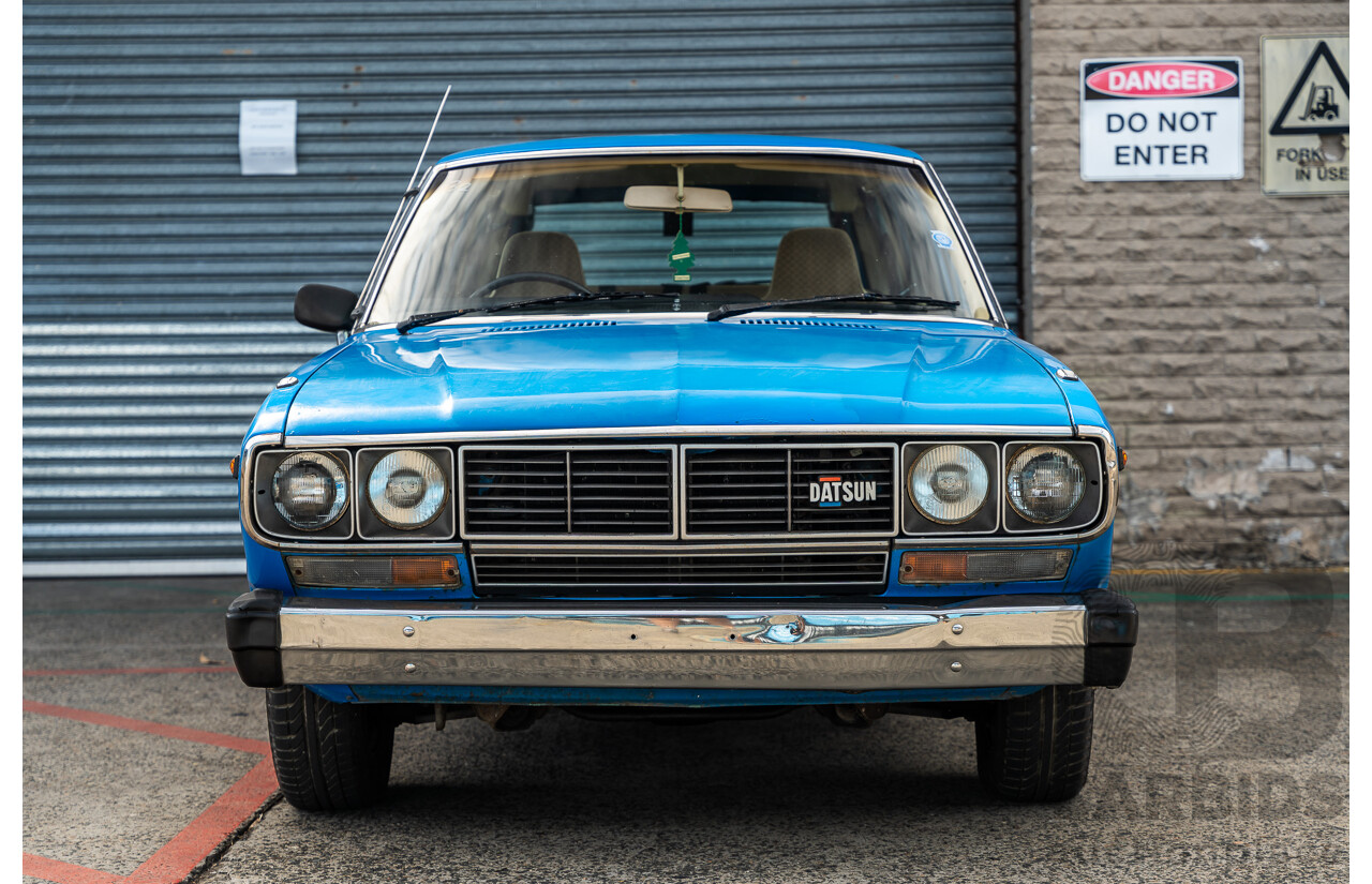 8/1980 Datsun 200b GL 810 4d Wagon Blue 2.0L