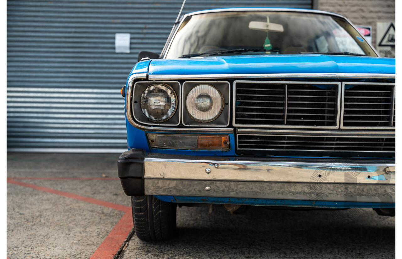 8/1980 Datsun 200b GL 810 4d Wagon Blue 2.0L