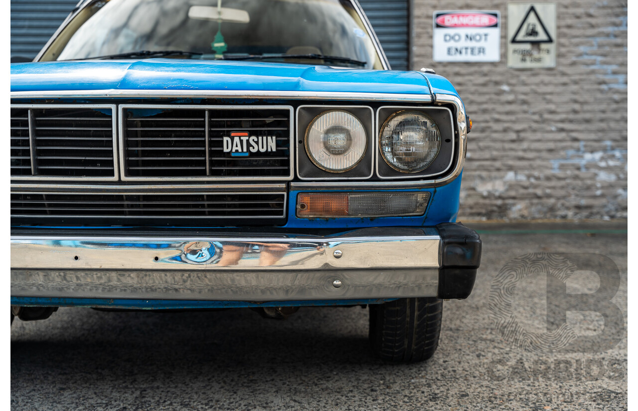 8/1980 Datsun 200b GL 810 4d Wagon Blue 2.0L