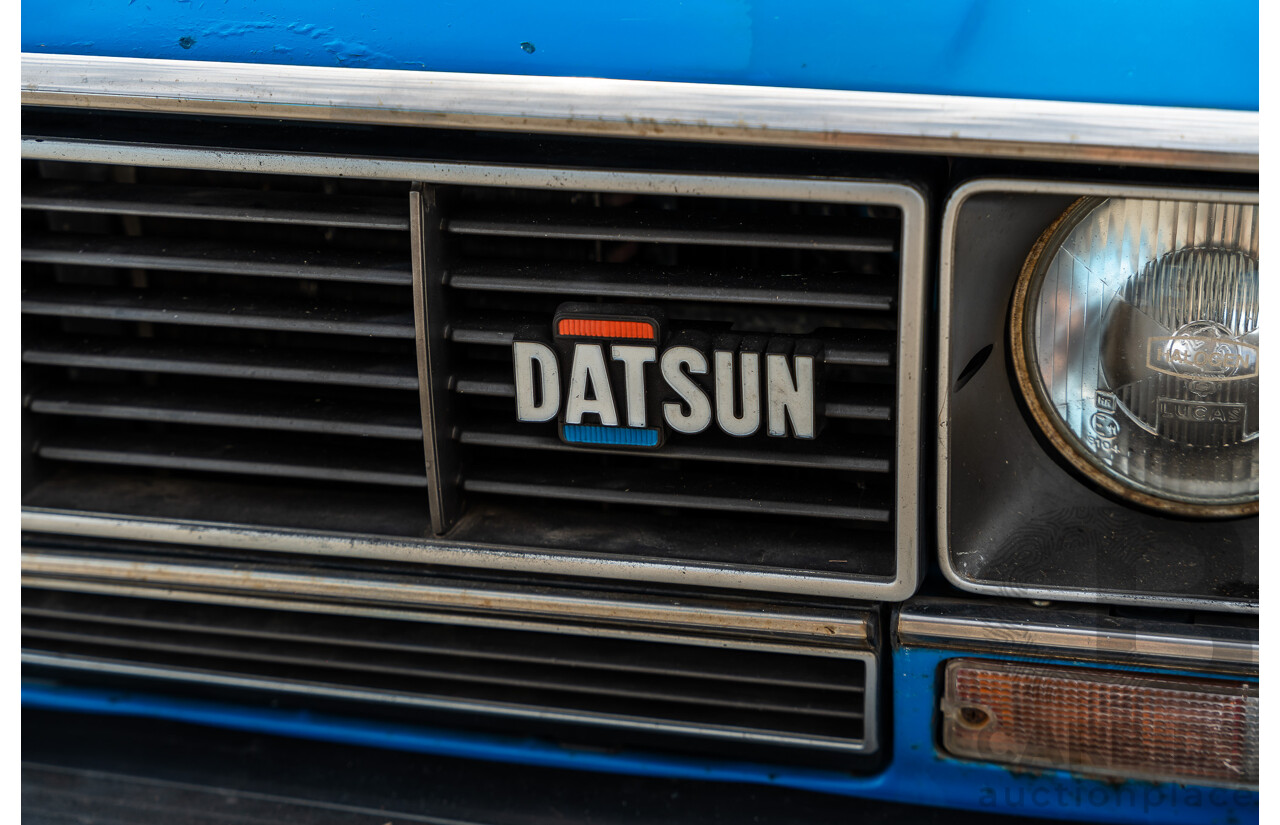 8/1980 Datsun 200b GL 810 4d Wagon Blue 2.0L