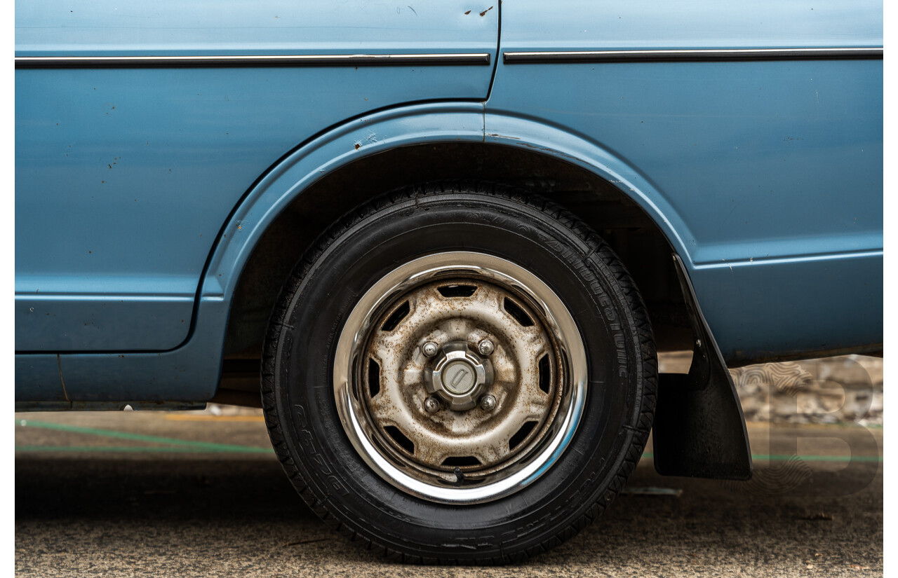 9/1979 Datsun Sunny B310 4d Wagon Blue 1.4L