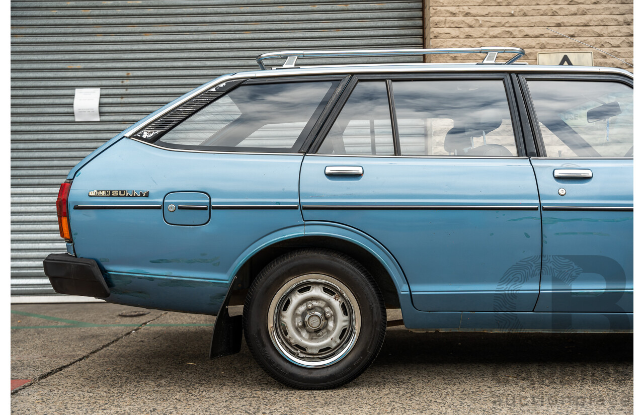 9/1979 Datsun Sunny B310 4d Wagon Blue 1.4L
