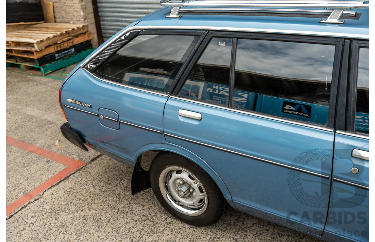 9/1979 Datsun Sunny B310 4d Wagon Blue 1.4L