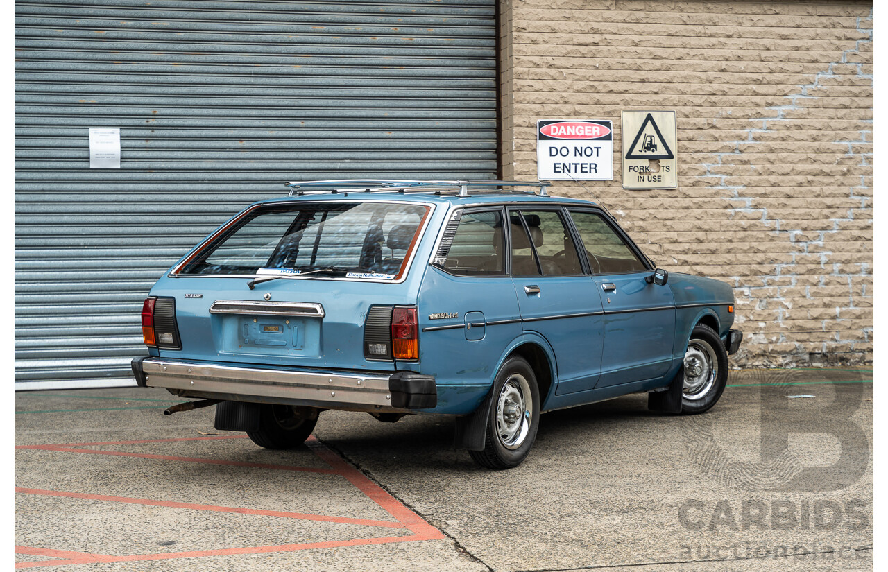 9/1979 Datsun Sunny B310 4d Wagon Blue 1.4L