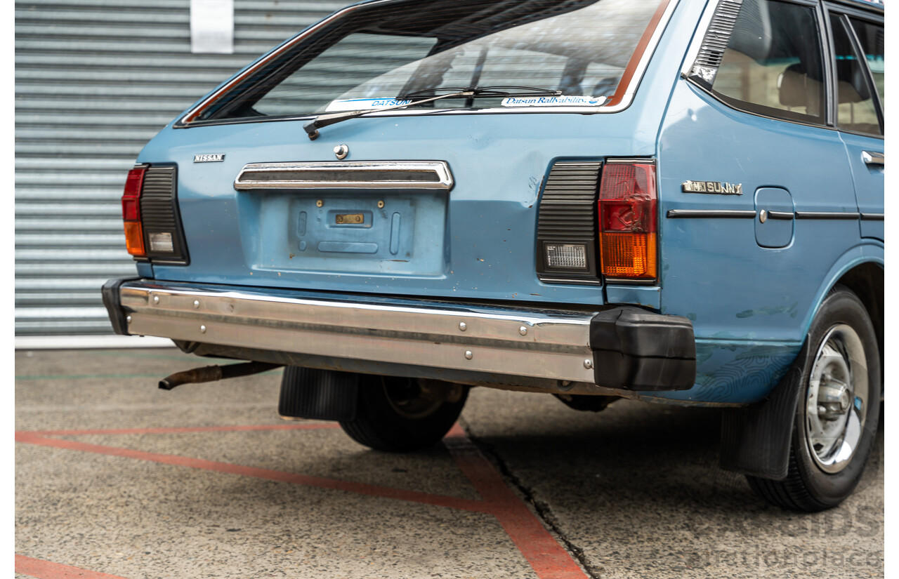 9/1979 Datsun Sunny B310 4d Wagon Blue 1.4L
