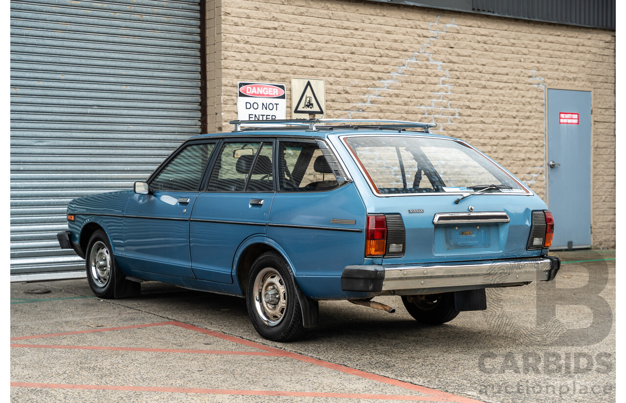 9/1979 Datsun Sunny B310 4d Wagon Blue 1.4L