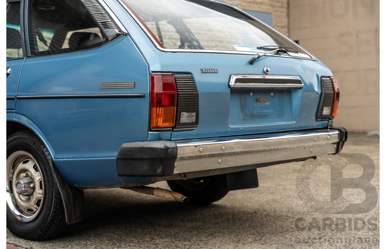 9/1979 Datsun Sunny B310 4d Wagon Blue 1.4L