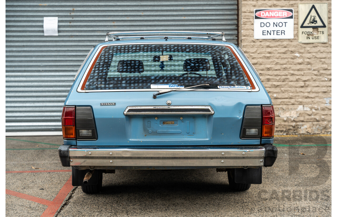 9/1979 Datsun Sunny B310 4d Wagon Blue 1.4L