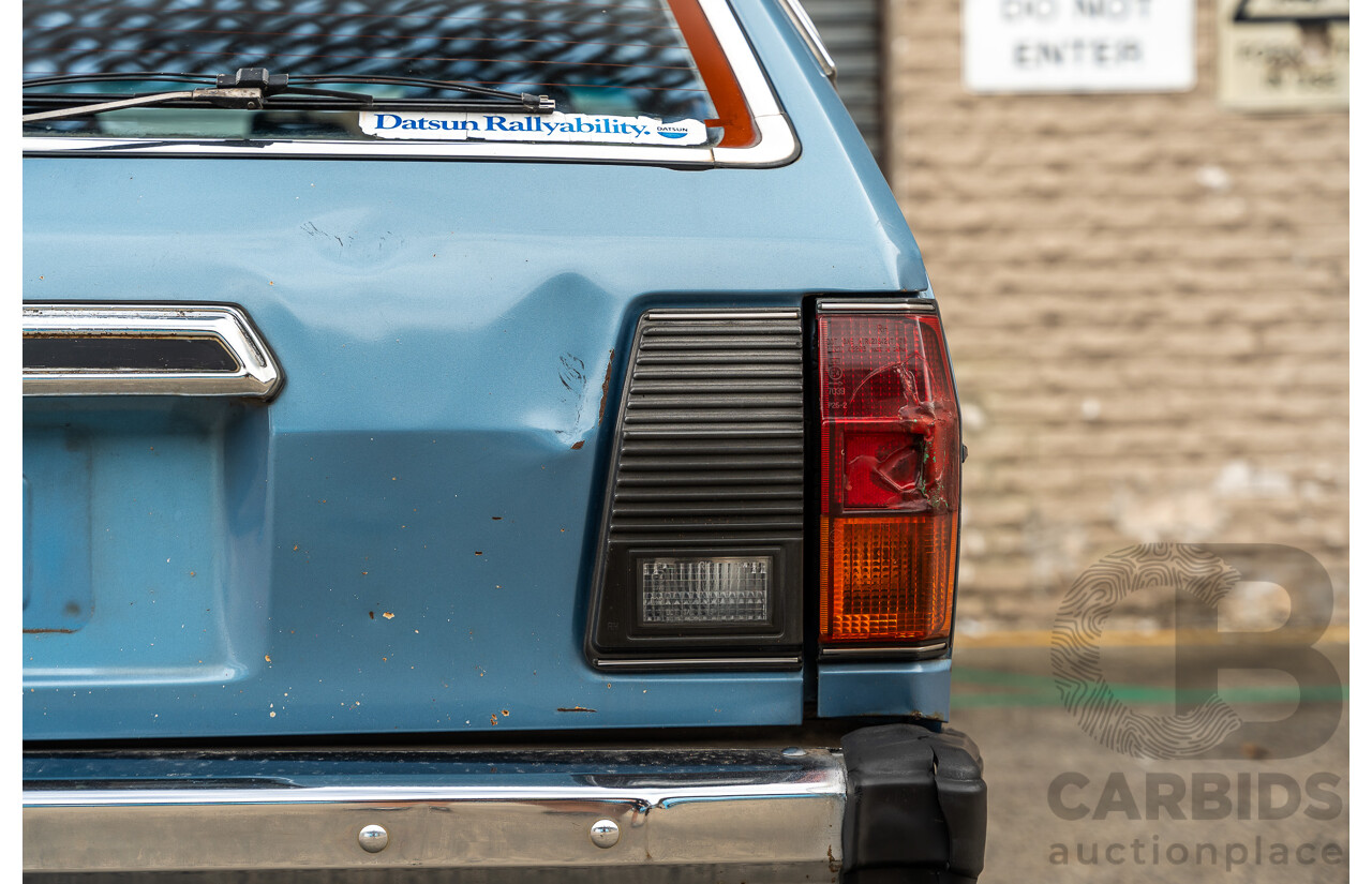 9/1979 Datsun Sunny B310 4d Wagon Blue 1.4L