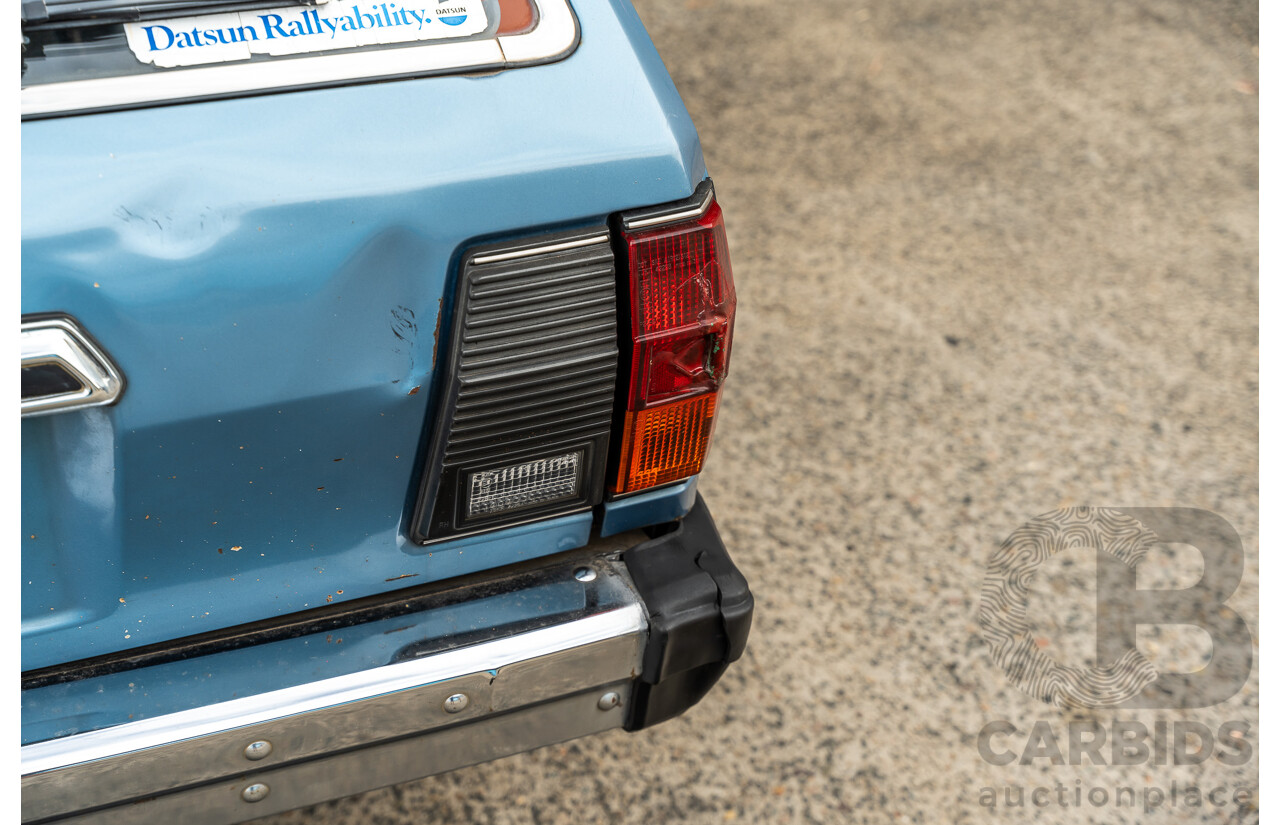 9/1979 Datsun Sunny B310 4d Wagon Blue 1.4L
