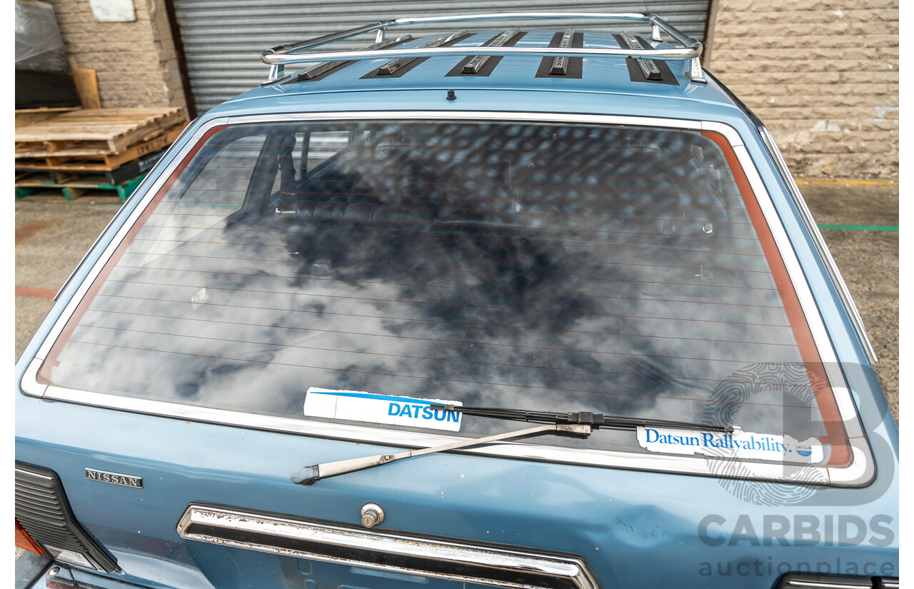 9/1979 Datsun Sunny B310 4d Wagon Blue 1.4L