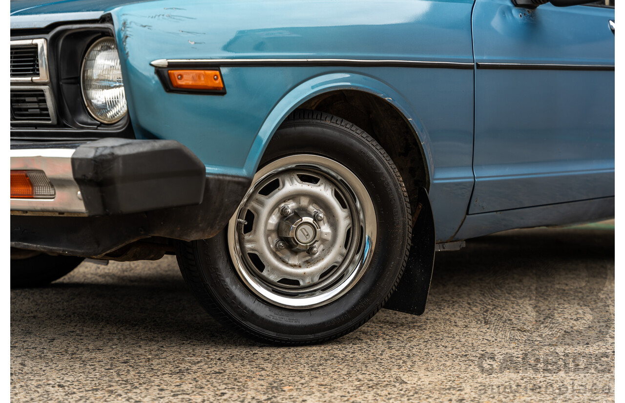 9/1979 Datsun Sunny B310 4d Wagon Blue 1.4L