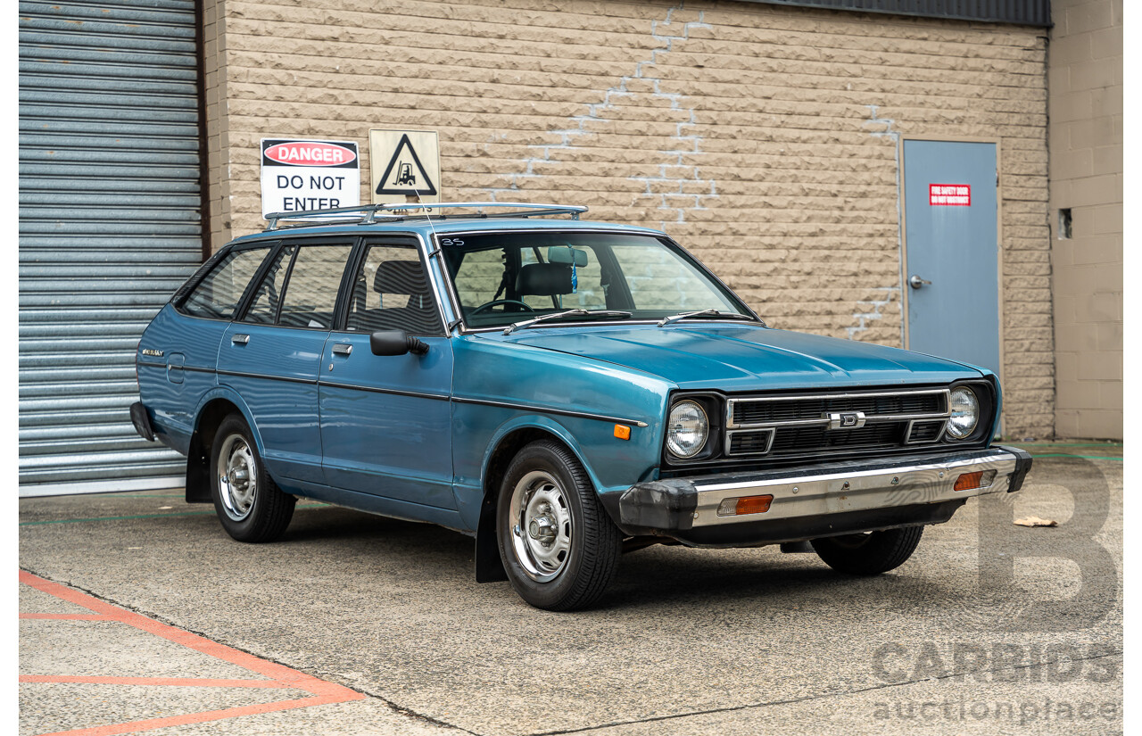 9/1979 Datsun Sunny B310 4d Wagon Blue 1.4L