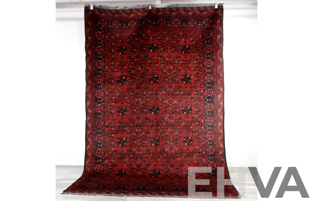 Large Hand Knotted Afghan Khal - Lot 1549370 | EHVA