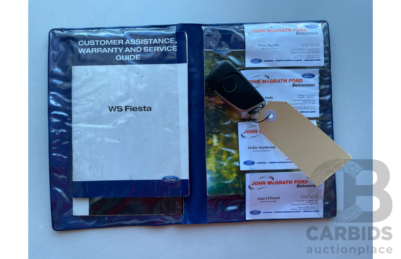 04/2010 Ford Fiesta ECONETIC FWD WS 5D Hatchback Red 1.6L