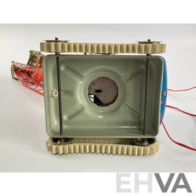 Vintage Pressed Steel Remote Controlled Toy Crane Bucket, Made in West Germany