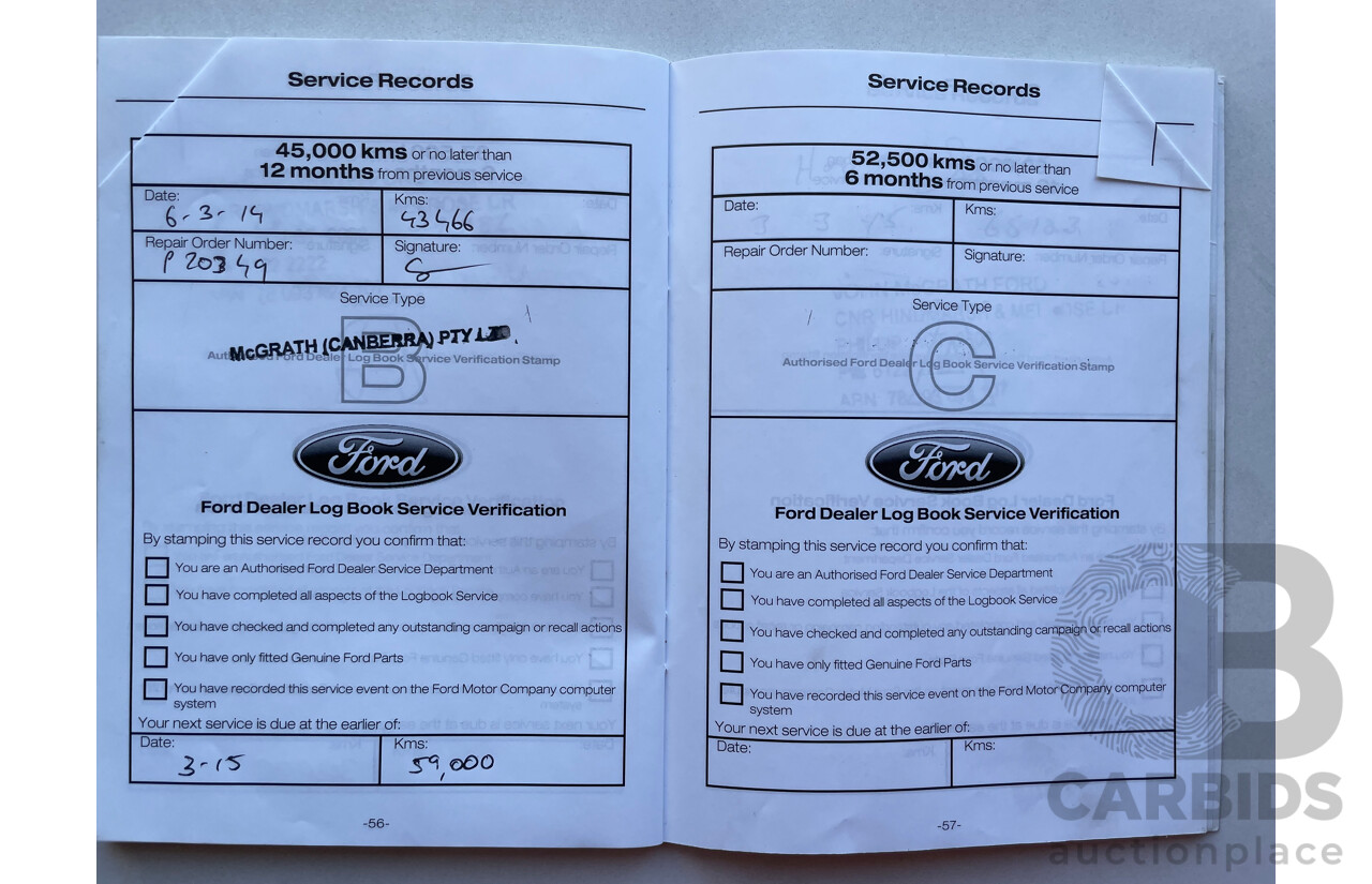 10/2011 Ford Territory TS (RWD) RWD SZ 4D Wagon Silver 2.7L