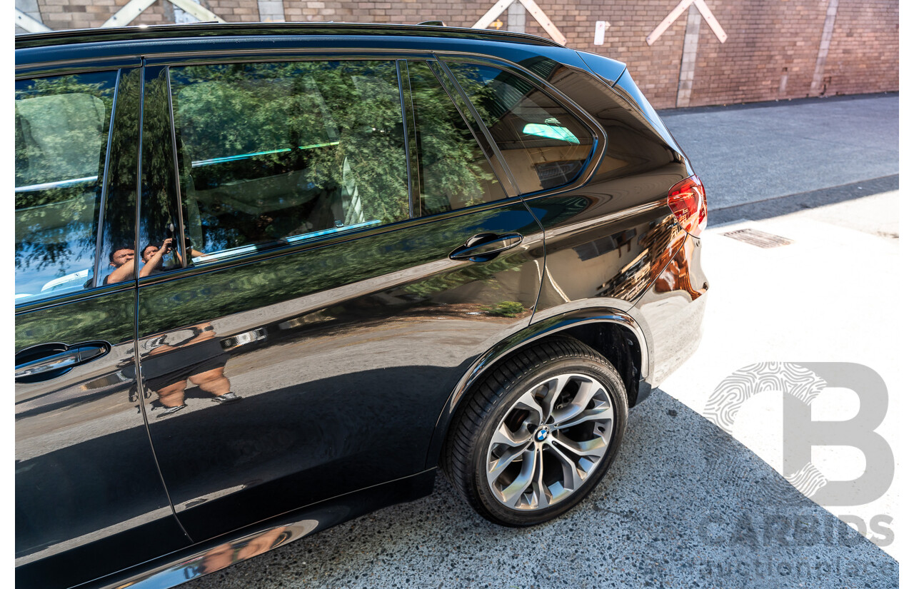 4/2014 BMW X5 Xdrive 50i F15 (AWD) MY14 M-Sport Pack 4d Wagon Sapphire Black Metallic Twin Turbo V8 4.4L