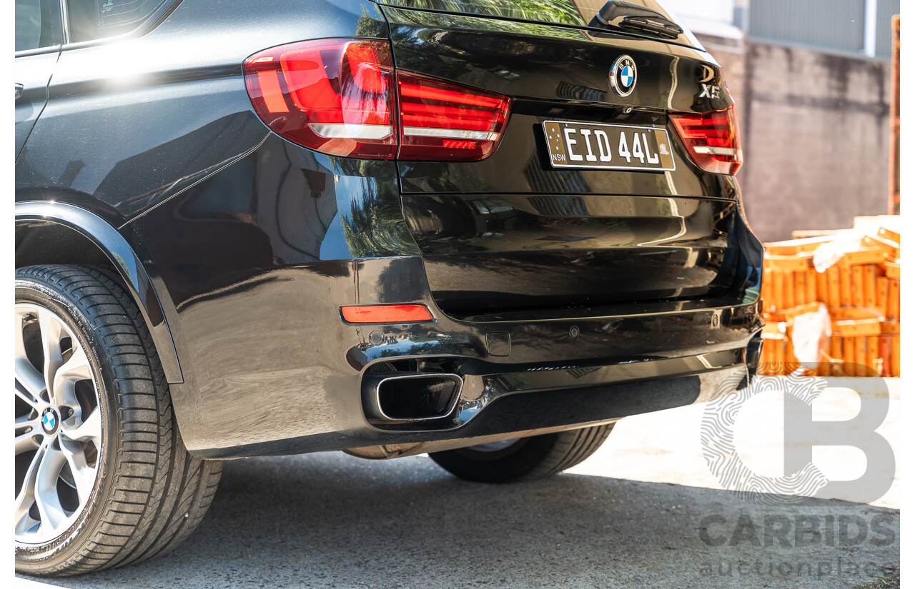 4/2014 BMW X5 Xdrive 50i F15 (AWD) MY14 M-Sport Pack 4d Wagon Sapphire Black Metallic Twin Turbo V8 4.4L